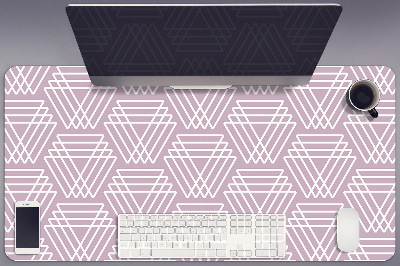 Desk pad pink triangles