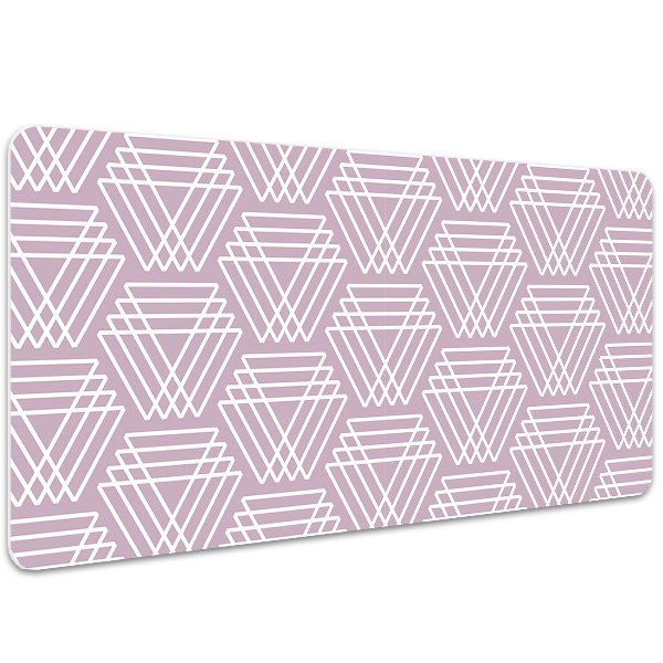 Desk pad pink triangles