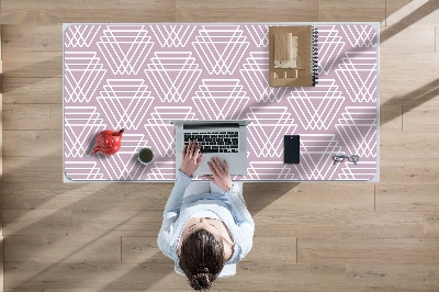 Desk pad pink triangles