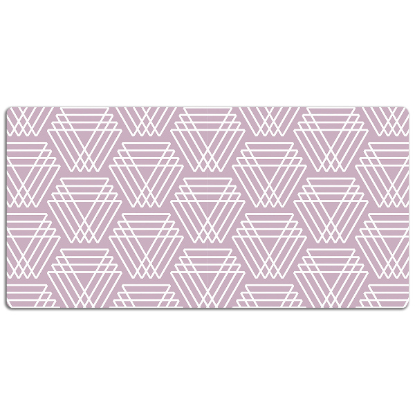 Desk pad pink triangles