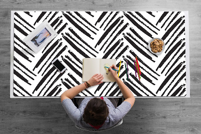 Full desk mat Herringbone pattern