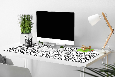 Desk mat Wheels black and white