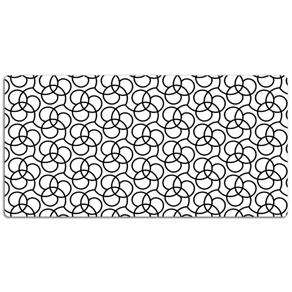Desk mat Wheels black and white