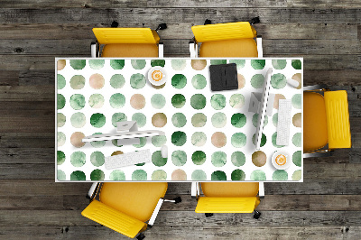 Desk pad colored dots