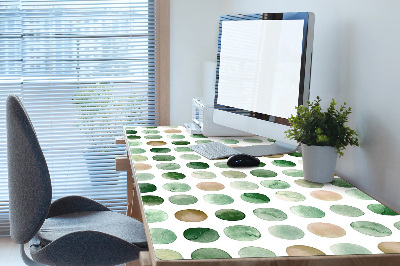 Desk pad colored dots