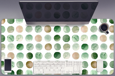 Desk pad colored dots