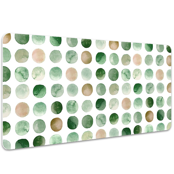 Desk pad colored dots