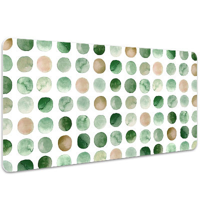 Desk pad colored dots