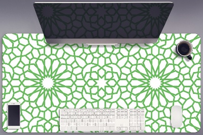 Desk mat oriental flowers