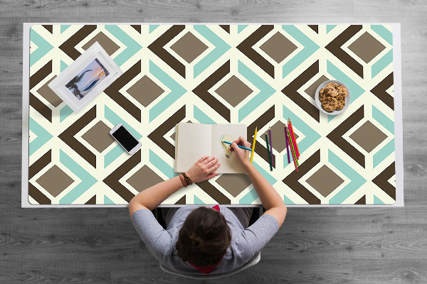Large desk mat for children retro pattern