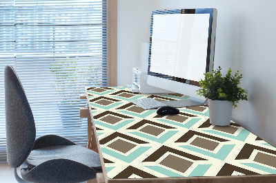 Large desk mat for children retro pattern