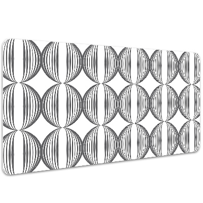 Full desk pad Circles retro pattern