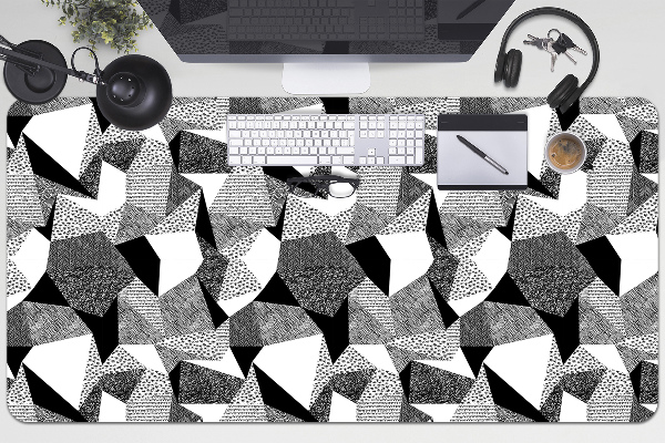 Full desk pad scribble shapes