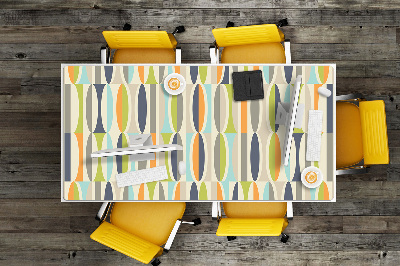 Large desk mat for children retro pattern