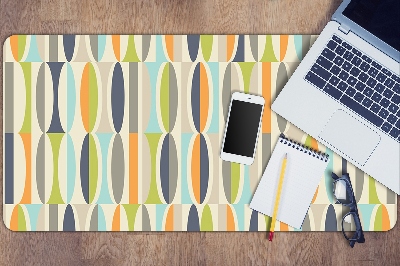 Large desk mat for children retro pattern