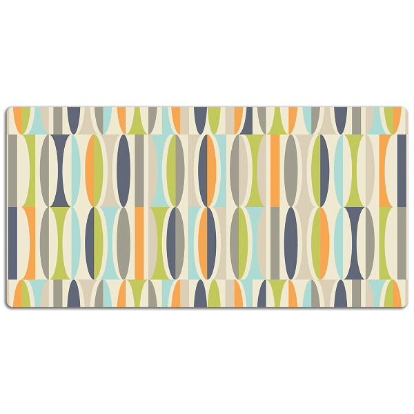 Large desk mat for children retro pattern