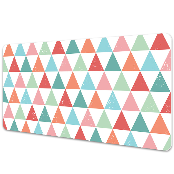 Full desk pad colored triangles