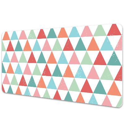 Full desk pad colored triangles