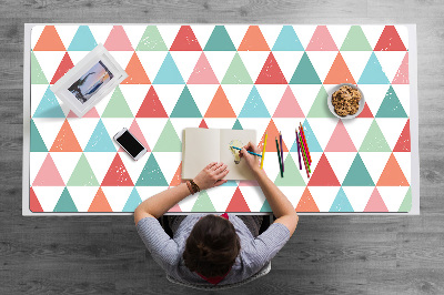 Full desk pad colored triangles