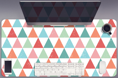 Full desk pad colored triangles