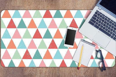 Full desk pad colored triangles