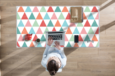 Full desk pad colored triangles