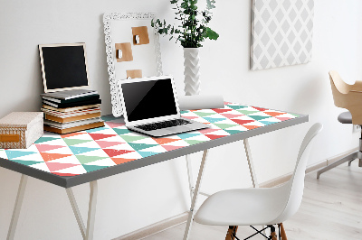 Full desk pad colored triangles