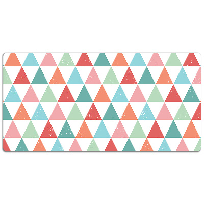 Full desk pad colored triangles