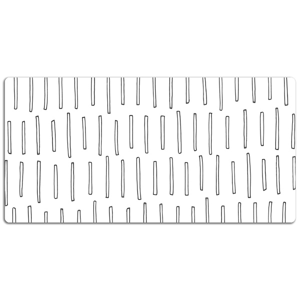 Desk pad drawn lines