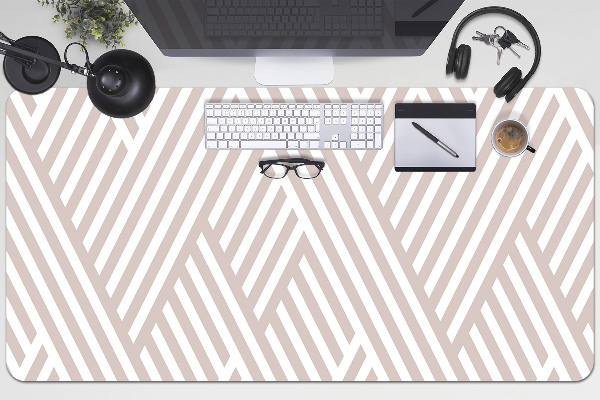 Desk mat Broken lines pattern
