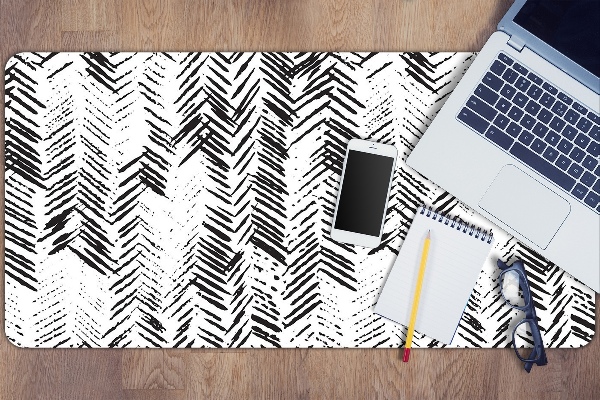 Full desk protector Dashes herringbone