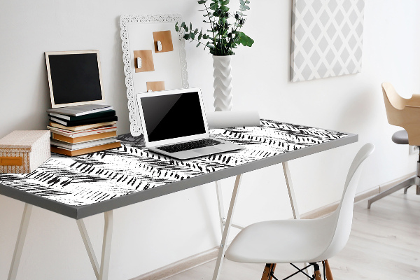 Full desk protector Dashes herringbone