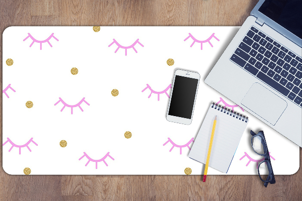 Full desk protector Dots and eyelids