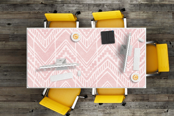 Large desk pad PVC protector Aztec pattern