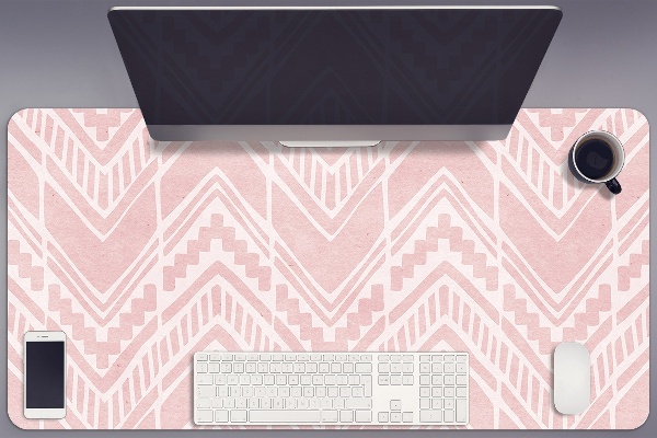 Large desk pad PVC protector Aztec pattern