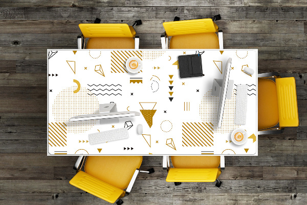 Large desk mat for children world figures