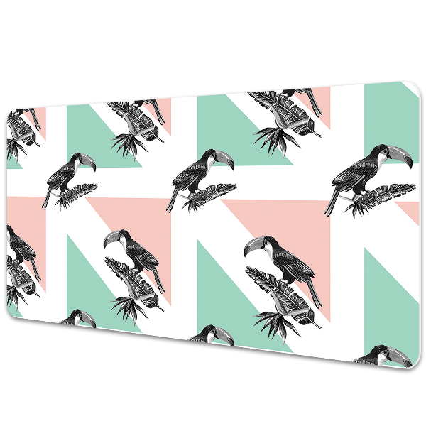 Desk mat Toucan with triangles