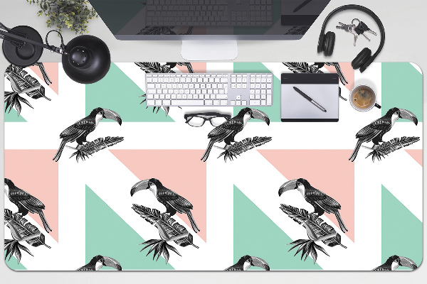 Desk mat Toucan with triangles