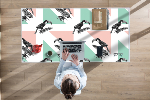 Desk mat Toucan with triangles