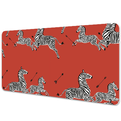 Large desk mat for children zebra