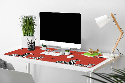 Large desk mat for children zebra