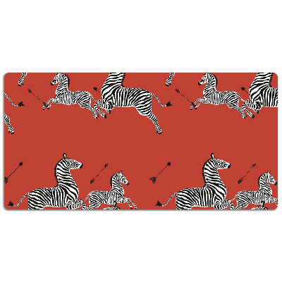 Large desk mat for children zebra