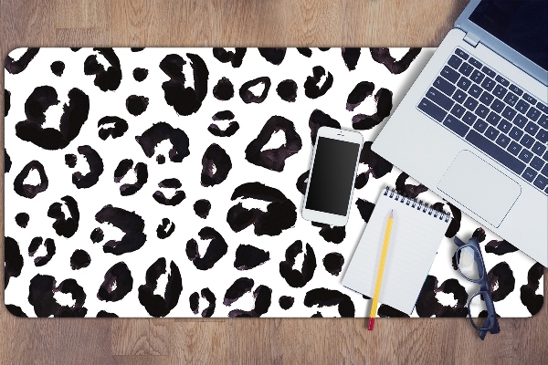Large desk mat table protector hoof prints