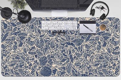 Desk pad blue flower