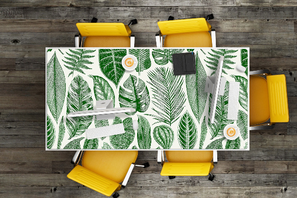 Full desk mat palm leaves