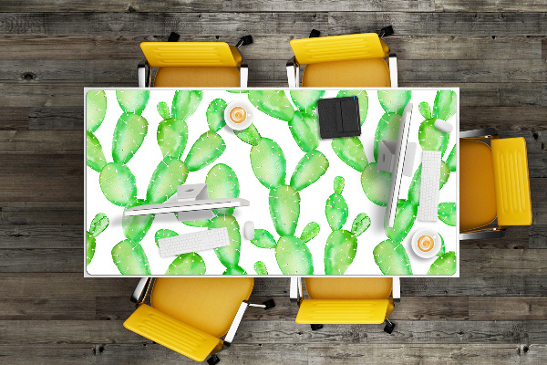 Full desk pad pastel cacti