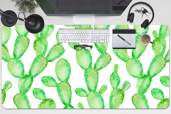 Full desk pad pastel cacti