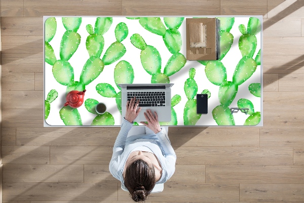 Full desk pad pastel cacti