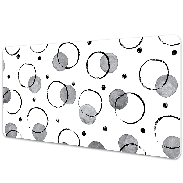 Full desk pad inkjet circles