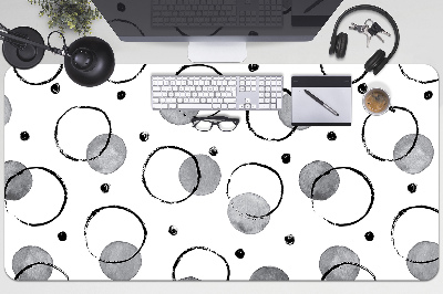 Full desk pad inkjet circles